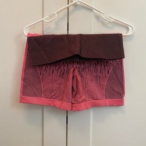 lululemon pink biker shorts